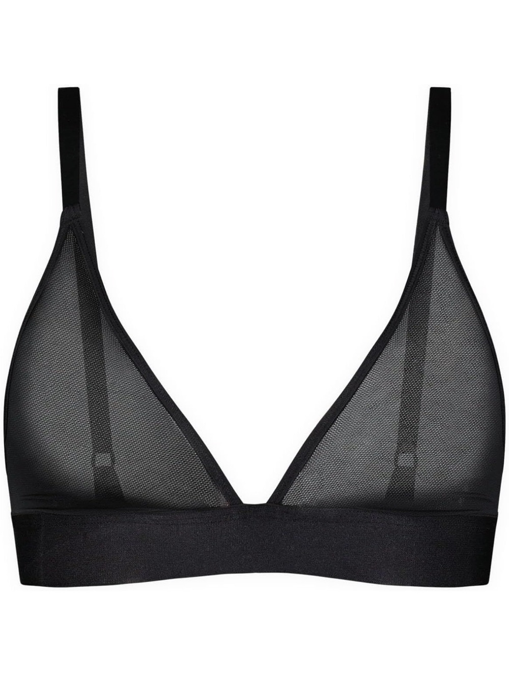 Negative Sieve Triangle Bra Black Wireless Low Coverage Size 5 NEW